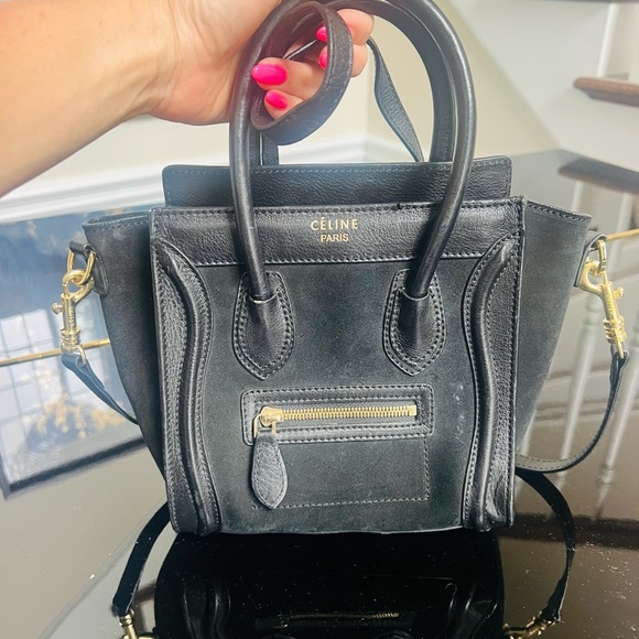 Celine Black Mini Bag with Gold Hardware and Minimalist Design - Picture 1 of 12